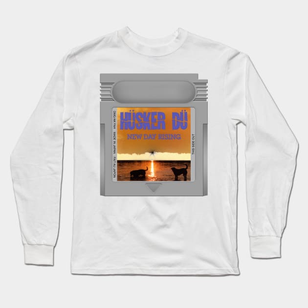 New Day Rising Game Cartridge Long Sleeve T-Shirt by PopCarts